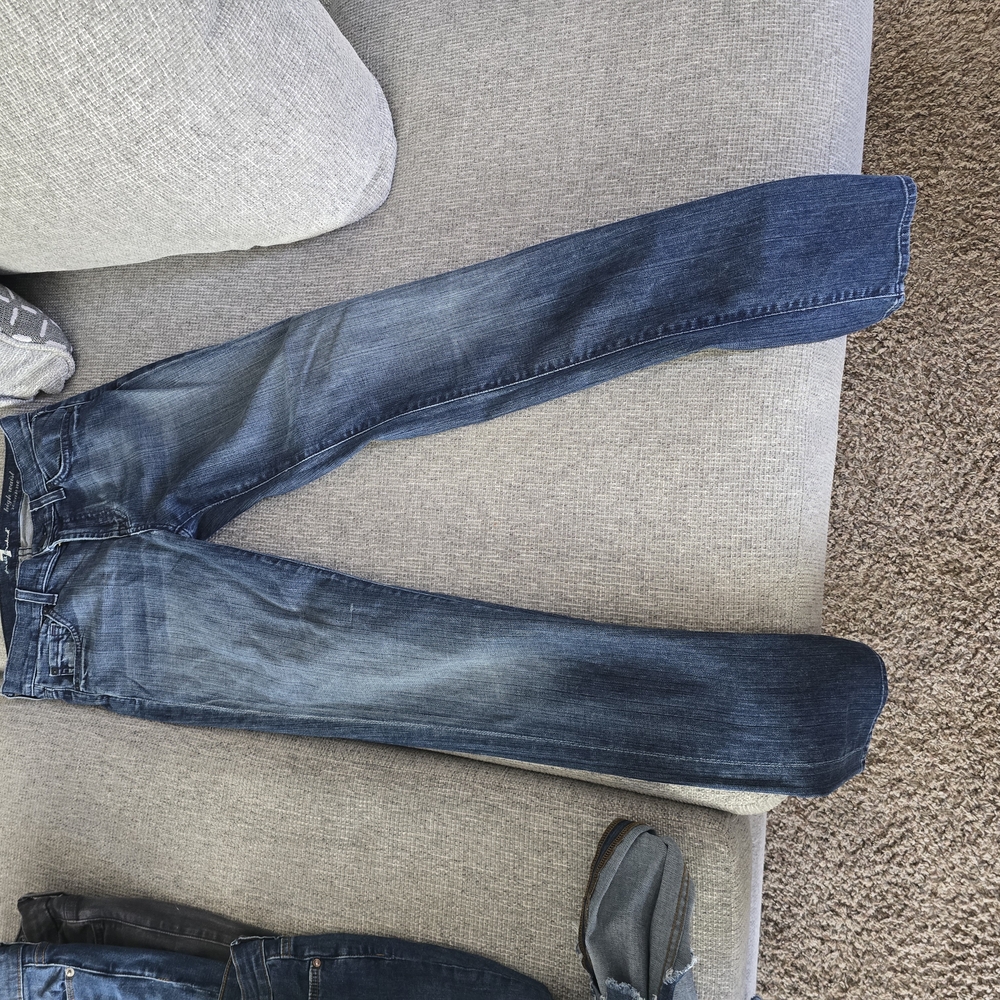 7 For All Mankind Blue Bootcut Jeans Classic Style
